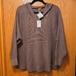 Olive Green Hooded Sweater